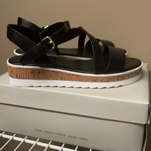 Mark fisher 1&1/2 inch platform sandals